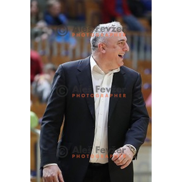 Sasa Doncic, head coach of Ilirija during Nova KBM League basketball match between Ilirija and Sixt Primorska in Tivoli Hall, Ljubljana on January 27, 2019