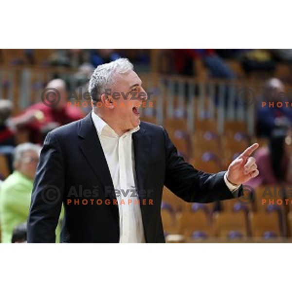 Sasa Doncic, head coach of Ilirija during Nova KBM League basketball match between Ilirija and Sixt Primorska in Tivoli Hall, Ljubljana on January 27, 2019