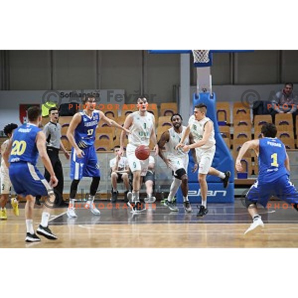 in action during Nova KBM League basketball match between Ilirija and Sixt Primorska in Tivoli Hall, Ljubljana on January 27, 2019