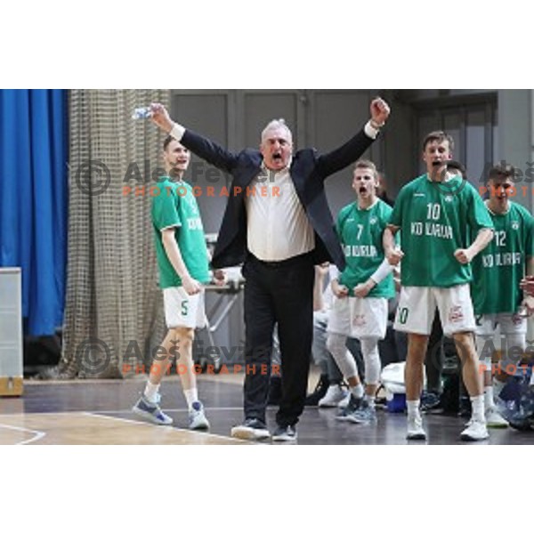 Sasa Doncic, head coach of Ilirija during Nova KBM League basketball match between Ilirija and Sixt Primorska in Tivoli Hall, Ljubljana on January 27, 2019