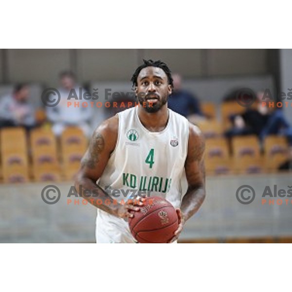 in action during Nova KBM League basketball match between Ilirija and Sixt Primorska in Tivoli Hall, Ljubljana on January 27, 2019