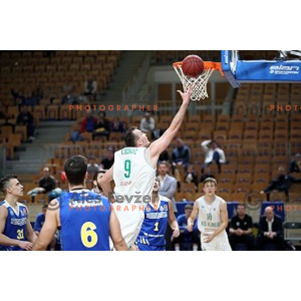 in action during Nova KBM League basketball match between Ilirija and Sixt Primorska in Tivoli Hall, Ljubljana on January 27, 2019