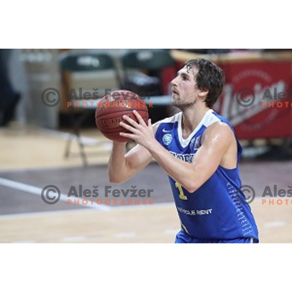 in action during Nova KBM League basketball match between Ilirija and Sixt Primorska in Tivoli Hall, Ljubljana on January 27, 2019
