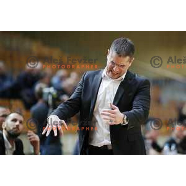 Sasa Nikitovic, head coach of Petrol Olimpija during ABA league basketball match between Petrol Olimpija and Buducnost in Tivoli Hall, Ljubljana on January 28, 2019