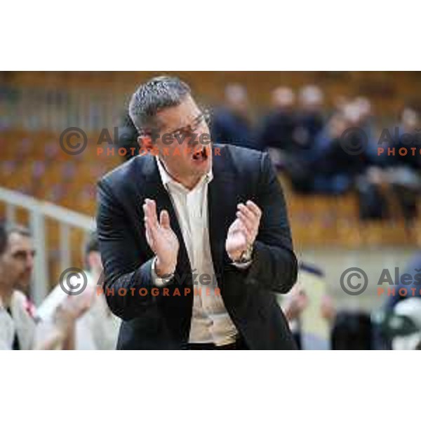 Sasa Nikitovic, head coach of Petrol Olimpija during ABA league basketball match between Petrol Olimpija and Buducnost in Tivoli Hall, Ljubljana on January 28, 2019