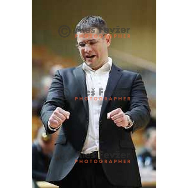 Sasa Nikitovic, head coach of Petrol Olimpija during ABA league basketball match between Petrol Olimpija and Buducnost in Tivoli Hall, Ljubljana on January 28, 2019