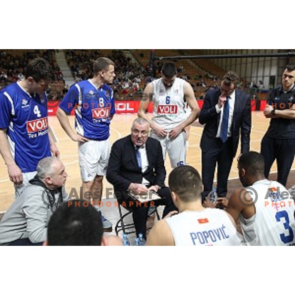 Jasmin Repesa during ABA league basketball match between Petrol Olimpija and Buducnost in Tivoli Hall, Ljubljana on January 28, 2019