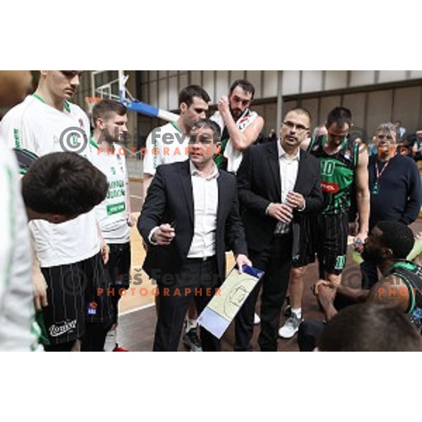 Sasa Nikitovic, head coach of Petrol Olimpija during ABA league basketball match between Petrol Olimpija and Buducnost in Tivoli Hall, Ljubljana on January 28, 2019
