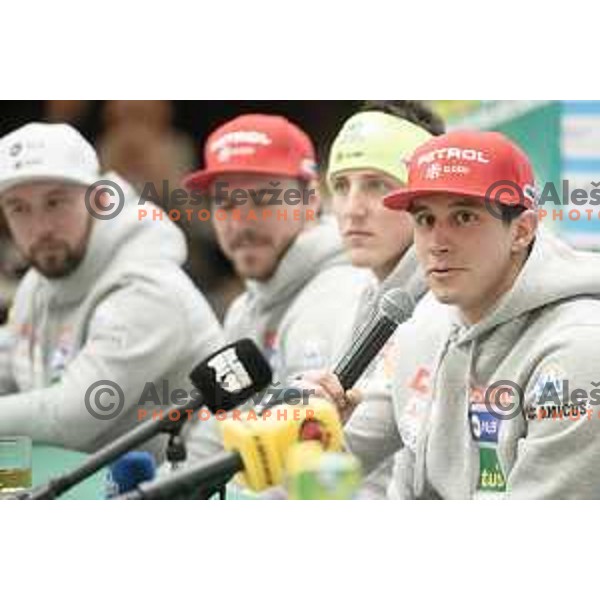Zan Kranjec of Slovenia Alpine Ski team during press conference in Celje, Slovenia on January 30, 2019