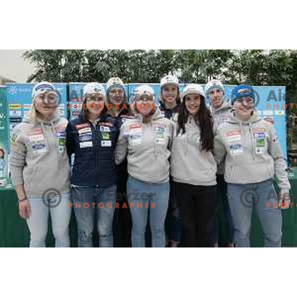 Meta Hrovat of Slovenia Alpine Ski team during press conference in Celje, Slovenia on January 30, 2019