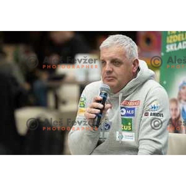 of Slovenia Women\'S Alpine Ski team during press conference in Celje on January 30, 2019