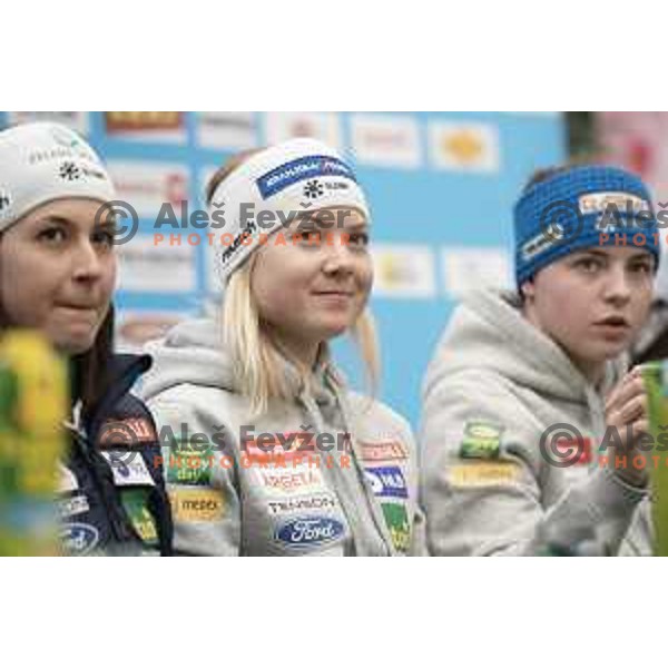 Meta Hrovat of Slovenia Alpine Ski team during press conference in Celje, Slovenia on January 30, 2019