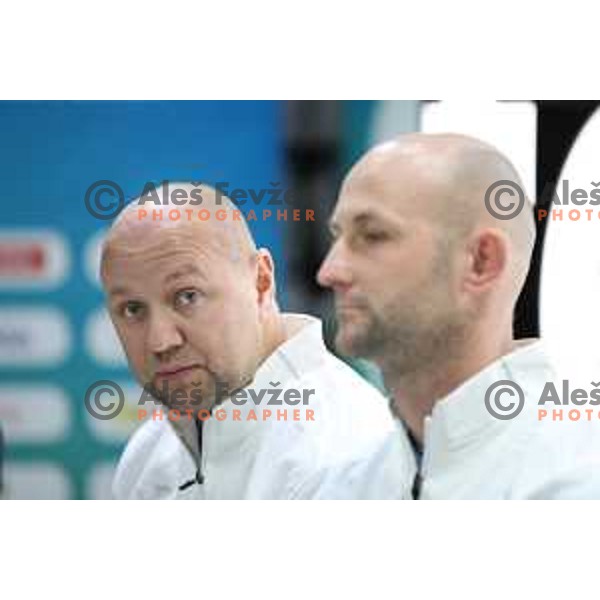 Andrej Krasevec, captain of Slovenia FED Cup tennis team during press conference in Ljubljana on January 31, 2019