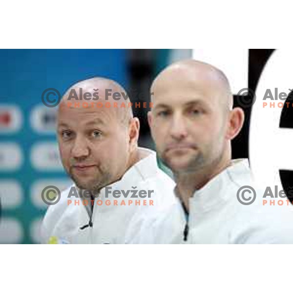 Andrej Krasevec, captain of Slovenia FED Cup tennis team during press conference in Ljubljana on January 31, 2019