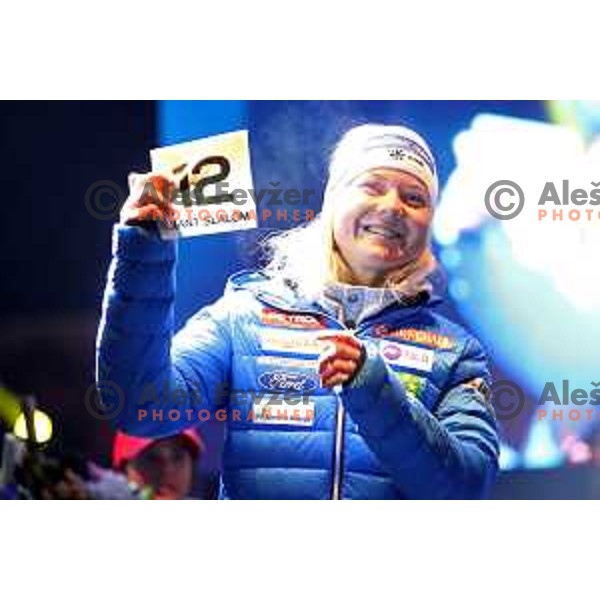 Mata Hrovat (SLO) at Official Bib draw for 55.Golden Fox Giant Slalom in Maribor on January 31, 2019