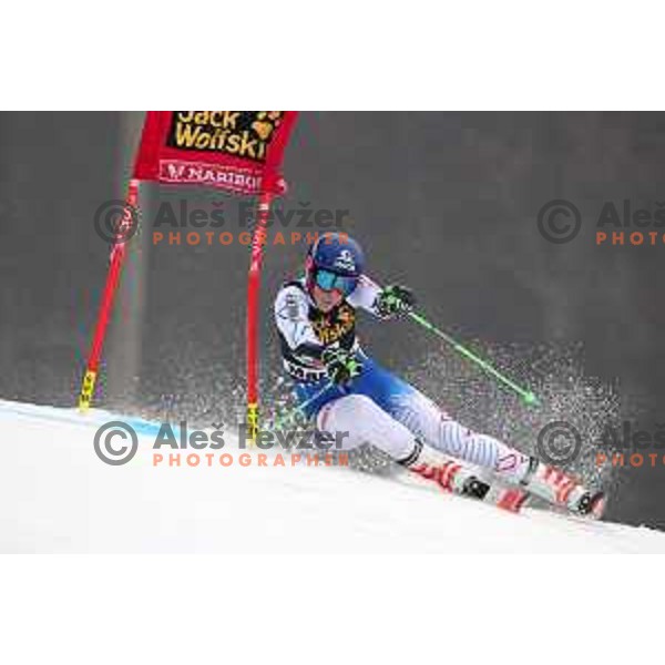 Petra Vlhova (SVK) skiing in the first run of AUDI FIS World Cup Giant Slalom for 55. Golden Fox Zlata Lisica in Maribor, Slovenia on February 1, 2019