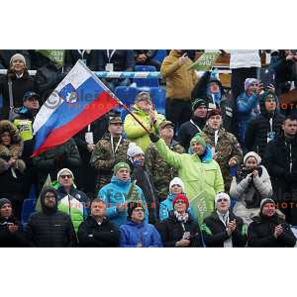 Borut Pahor at AUDI FIS World Cup Giant Slalom for 55. Golden Fox Zlata Lisica in Maribor, Slovenia on February 1, 2019