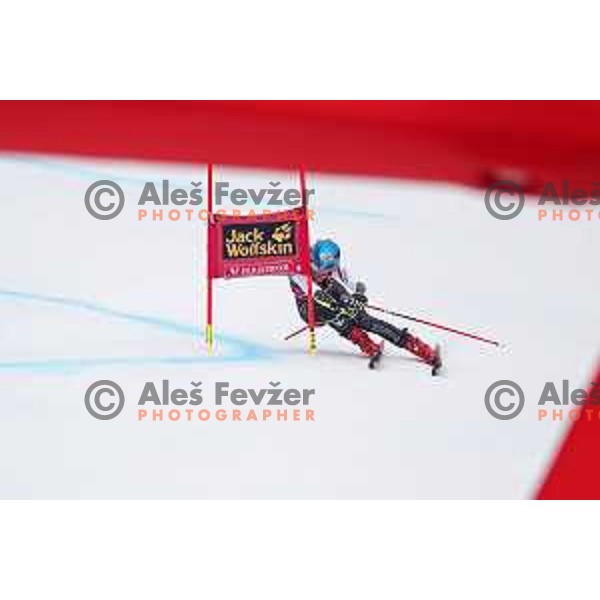 Mikaela Shiffrin (USA), winner of AUDI FIS World Cup Giant Slalom for 55. Golden Fox Zlata Lisica in Maribor, Slovenia on February 1, 2019