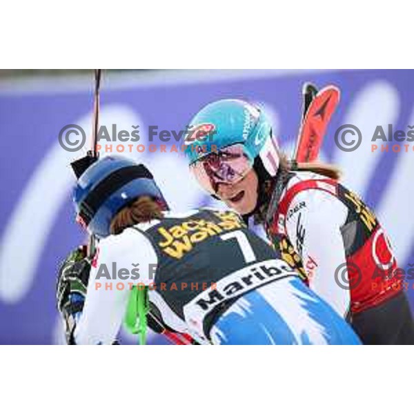 Mikaela Shiffrin (USA), winner of AUDI FIS World Cup Giant Slalom for 55. Golden Fox Zlata Lisica in Maribor, Slovenia on February 1, 2019