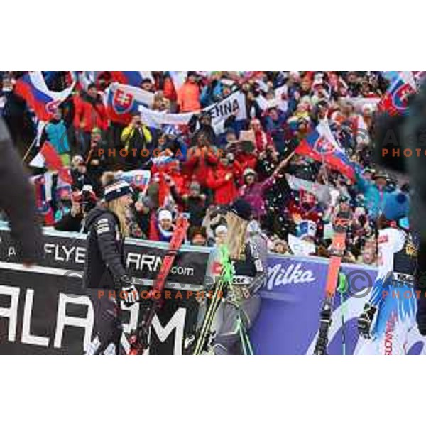 Mikaela Shiffrin (USA), winner of AUDI FIS World Cup Giant Slalom for 55. Golden Fox Zlata Lisica in Maribor, Slovenia on February 1, 2019