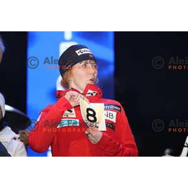 Kristin Lysdahl (NOR) at Official draw of starting numbers for AUDI FIS World Cup Slalom for 55. Golden Fox Zlata Lisica in Maribor, Slovenia on February 2, 2019