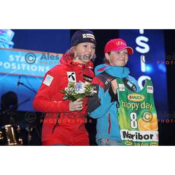 Kristin Lysdahl (NOR) at Official draw of starting numbers for AUDI FIS World Cup Slalom for 55. Golden Fox Zlata Lisica in Maribor, Slovenia on February 2, 2019