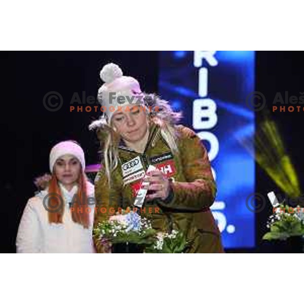 Frida Hansdotter (SWE) at Official draw of starting numbers for AUDI FIS World Cup Slalom for 55. Golden Fox Zlata Lisica in Maribor, Slovenia on February 2, 2019