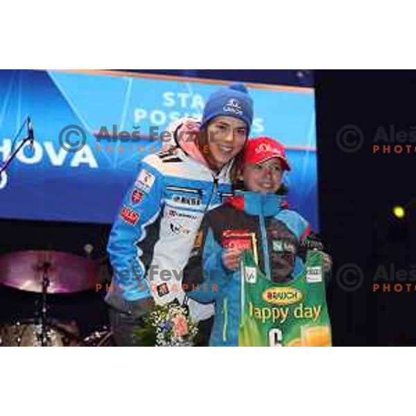 Petra Vlhova (SVK) at Official draw of starting numbers for AUDI FIS World Cup Slalom for 55. Golden Fox Zlata Lisica in Maribor, Slovenia on February 2, 2019