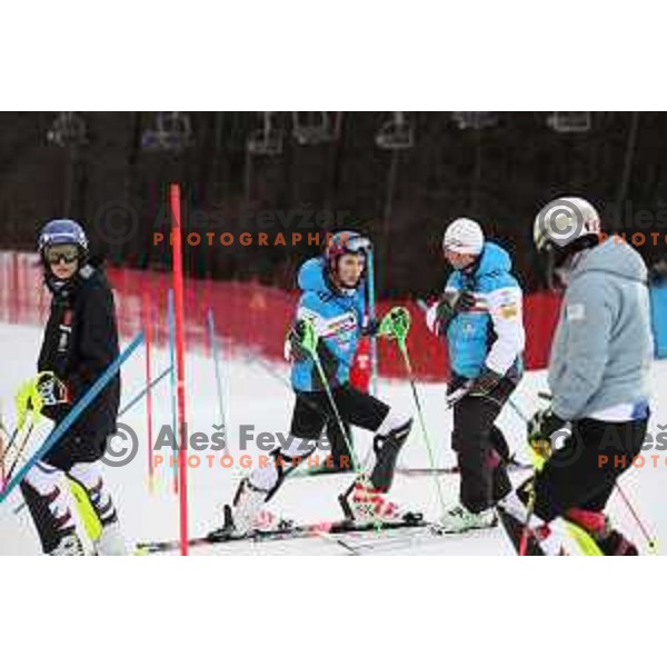 Petra Vlhova at Course inspection before AUDI FIS World Cup Slalom for 55. Golden Fox Zlata Lisica in Maribor, Slovenia on February 2, 2019