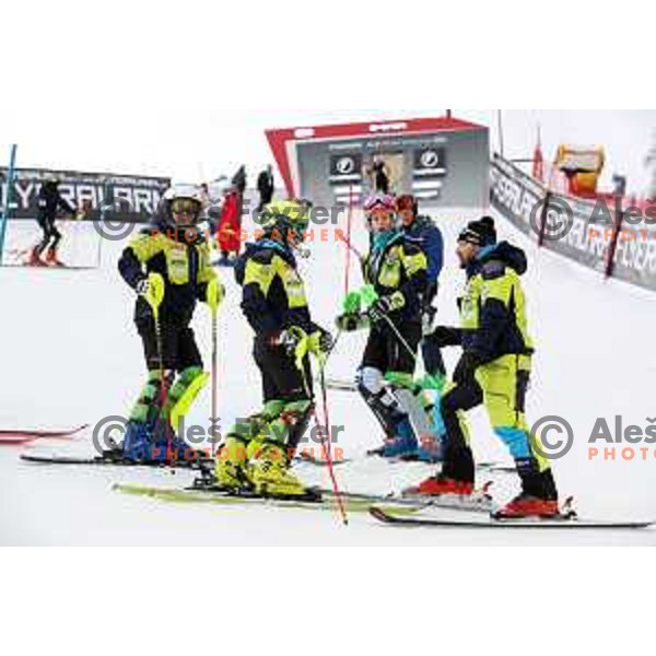 Neja Dvornik at Course inspection before AUDI FIS World Cup Slalom for 55. Golden Fox Zlata Lisica in Maribor, Slovenia on February 2, 2019