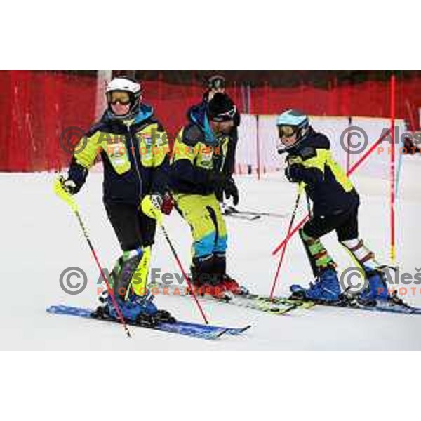 Marusa Ferk at Course inspection before AUDI FIS World Cup Slalom for 55. Golden Fox Zlata Lisica in Maribor, Slovenia on February 2, 2019