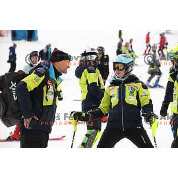Meta Hrovat at Course inspection before AUDI FIS World Cup Slalom for 55. Golden Fox Zlata Lisica in Maribor, Slovenia on February 2, 2019