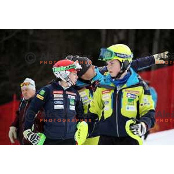 Course inspection before AUDI FIS World Cup Slalom for 55. Golden Fox Zlata Lisica in Maribor, Slovenia on February 2, 2019