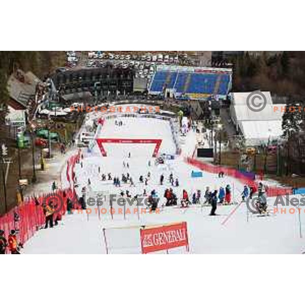 Course inspection before AUDI FIS World Cup Slalom for 55. Golden Fox Zlata Lisica in Maribor, Slovenia on February 2, 2019