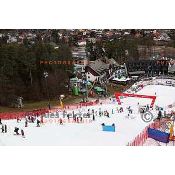 Course inspection before AUDI FIS World Cup Slalom for 55. Golden Fox Zlata Lisica in Maribor, Slovenia on February 2, 2019