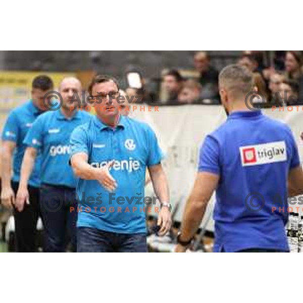 action during 1.NLB leasing League handball match between Gorenje Velenje and Celje Pivovarna Lasko in Velenje, Slovenia on February 2, 2019