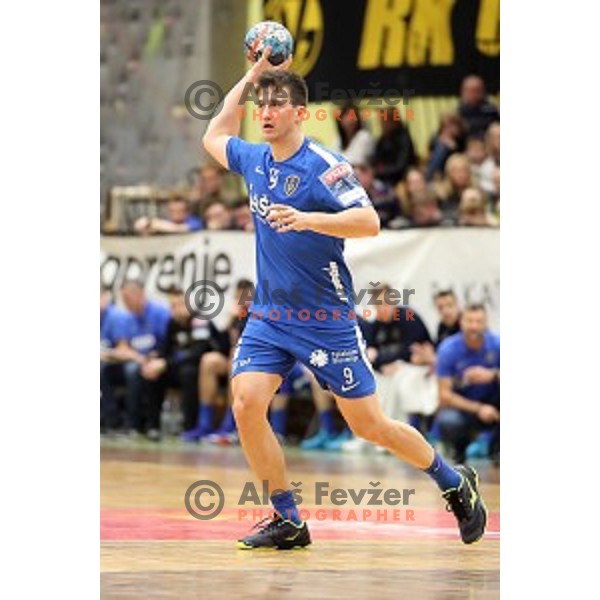 action during 1.NLB leasing League handball match between Gorenje Velenje and Celje Pivovarna Lasko in Velenje, Slovenia on February 2, 2019