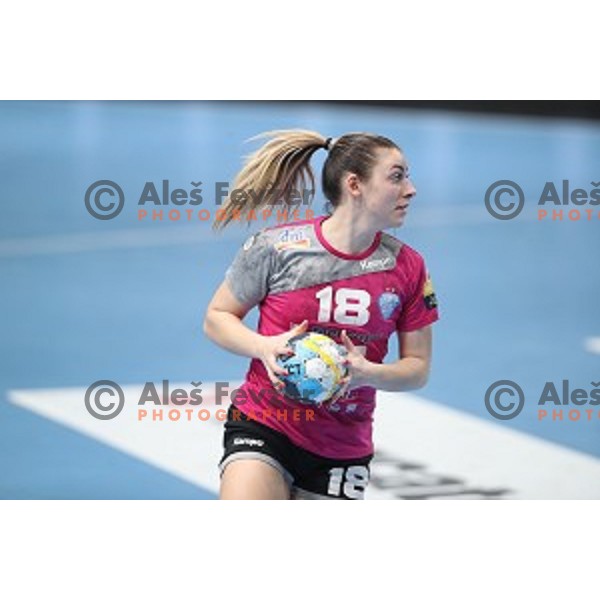 action during Women\'s EHF Champions League match between Krim Mercator and Vipers Kristansand in Kodeljevo Hall, Ljubljana, Slovenia on January 26, 2019