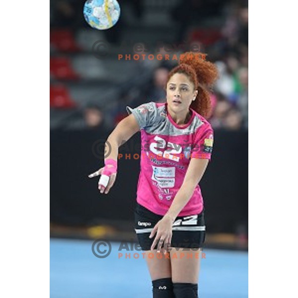 action during Women\'s EHF Champions League match between Krim Mercator and Vipers Kristansand in Kodeljevo Hall, Ljubljana, Slovenia on January 26, 2019