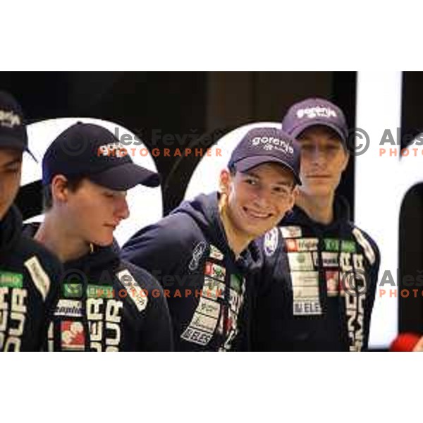 Ziga Jelar at Slovenia Nordic Ski jumping team during press conference in Ljubljana, Slovenia on February 4, 2019