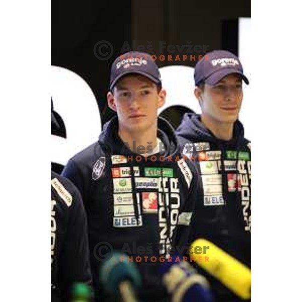 Ziga Jelar at Slovenia Nordic Ski jumping team during press conference in Ljubljana, Slovenia on February 4, 2019