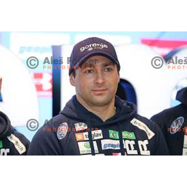 Gorazd Bretoncelj, head coach of Slovenia Nordic Ski jumping team during press conference in Ljubljana, Slovenia on February 4, 2019