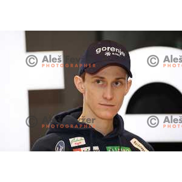 Peter Prevc at Slovenia Nordic Ski jumping team press conference in Ljubljana, Slovenia on February 4, 2019