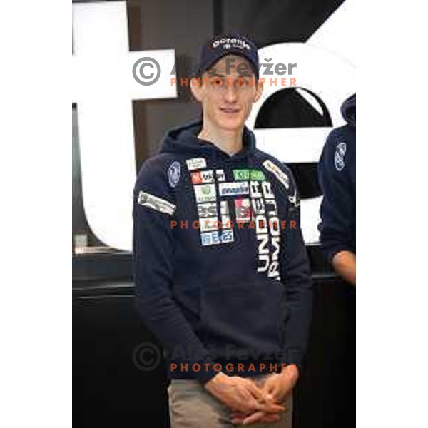 Peter Prevc at Slovenia Nordic Ski jumping team press conference in Ljubljana, Slovenia on February 4, 2019