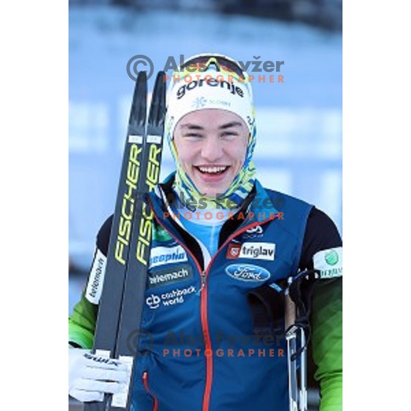 Janez Lampic of Slovenia Cross-country team during practice session in Planica, Slovenia on February 5, 2019