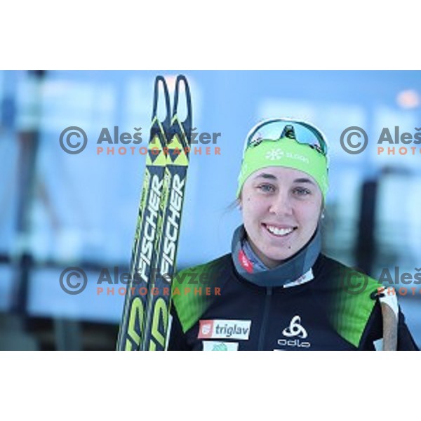 of Slovenia Cross-country team during practice session in Planica, Slovenia on February 5, 2019