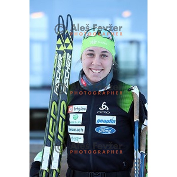 of Slovenia Cross-country team during practice session in Planica, Slovenia on February 5, 2019