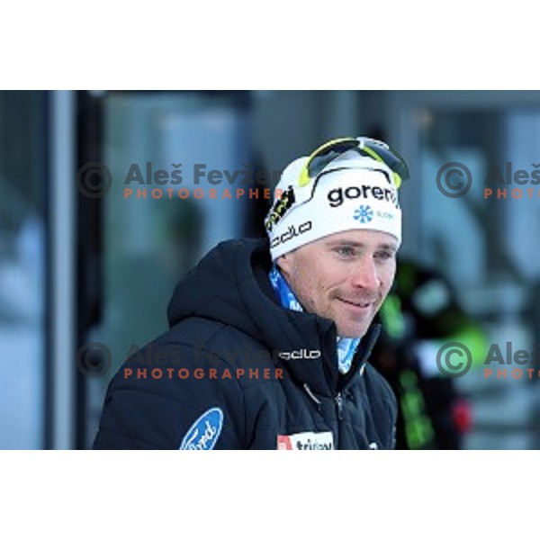Ola Vigen Hattestad during practice session in Planica, Slovenia on February 5, 2019