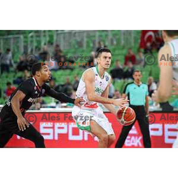 Nenad Miljenovic of Petrol Olimpija in action during FIBA Champions League basketball match between Petrol Olimpija and Besiktas Sompo Japan in Stozice Hall, Ljubljana on February 6, 2019