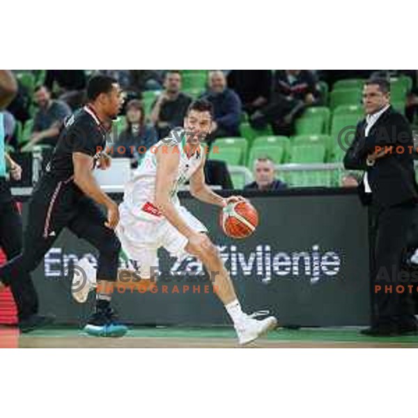 Nenad Miljenovic of Petrol Olimpija in action during FIBA Champions League basketball match between Petrol Olimpija and Besiktas Sompo Japan in Stozice Hall, Ljubljana on February 6, 2019